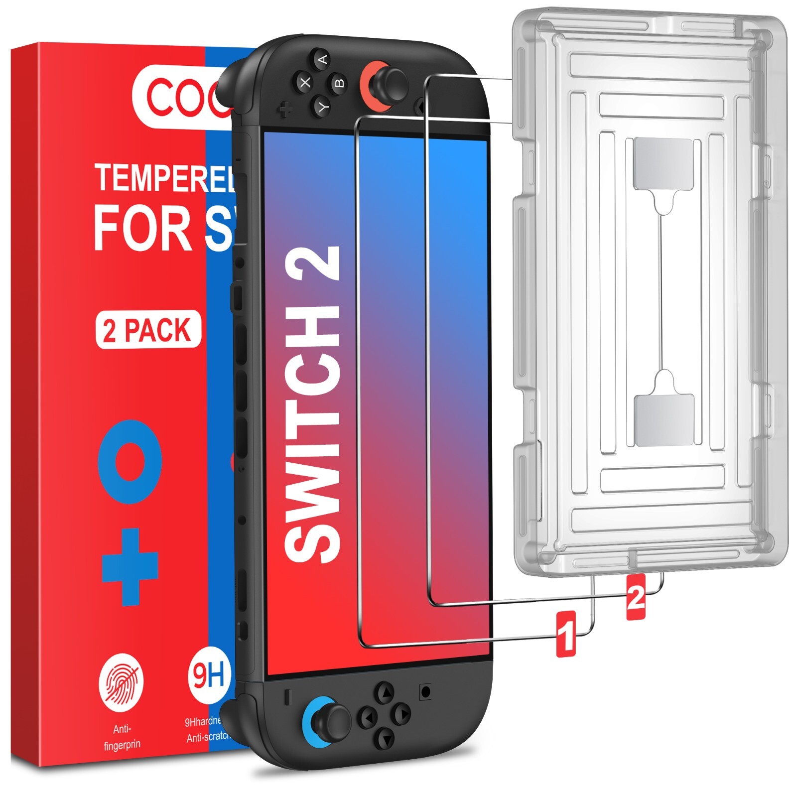 For Nintendo Switch 2 (2025) Console HD Clear Screen Protector Tempered Glass