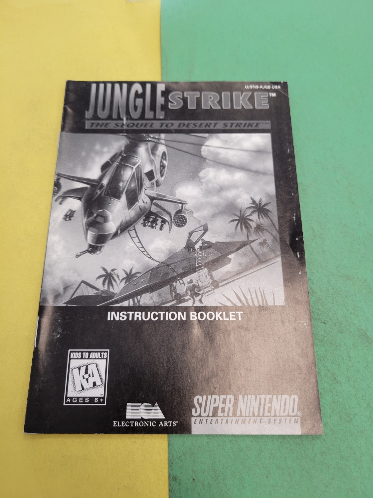 Jungle strike snes Manual Only
