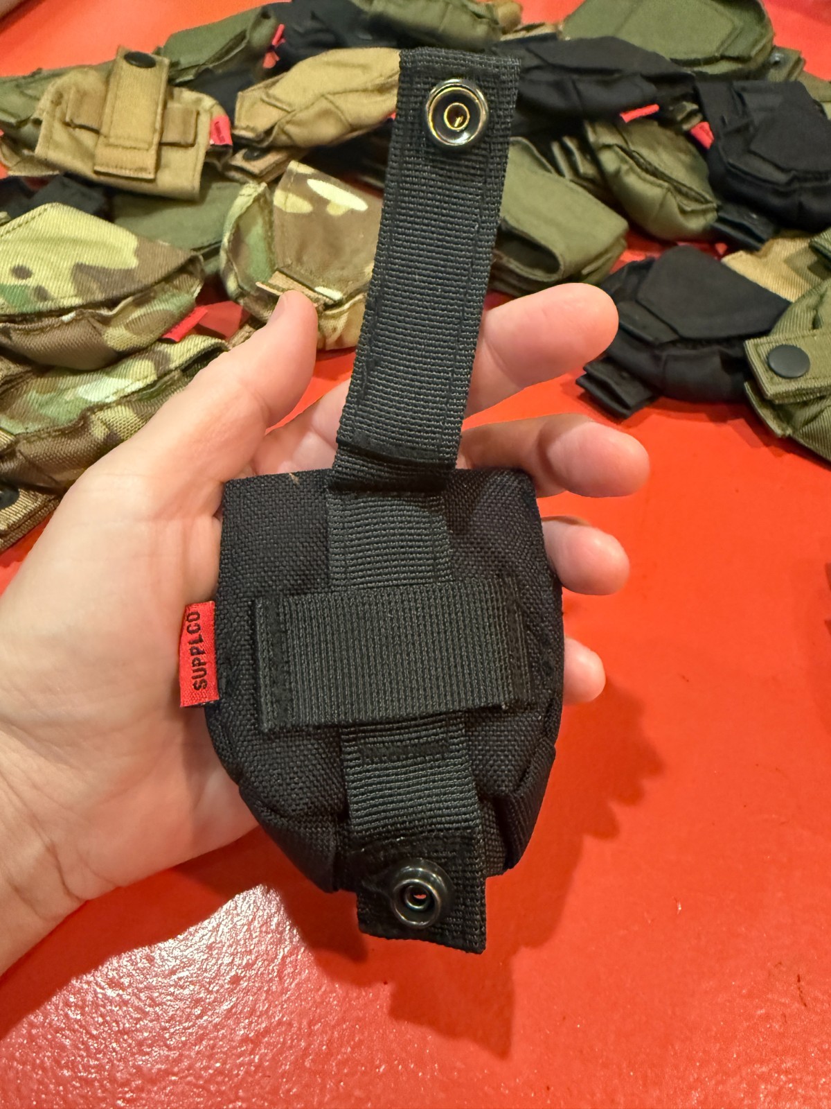 SUPPLCO Tactical MOLLE Dip Can Compass Small Pouch Nylon Hook & Loop Closure NEW
