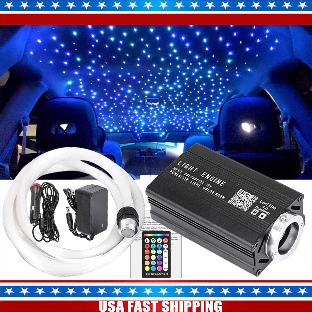 1000pcs Home Car Headliner Star Light kit Roof Twinkle Ceiling Light Fiber Optic