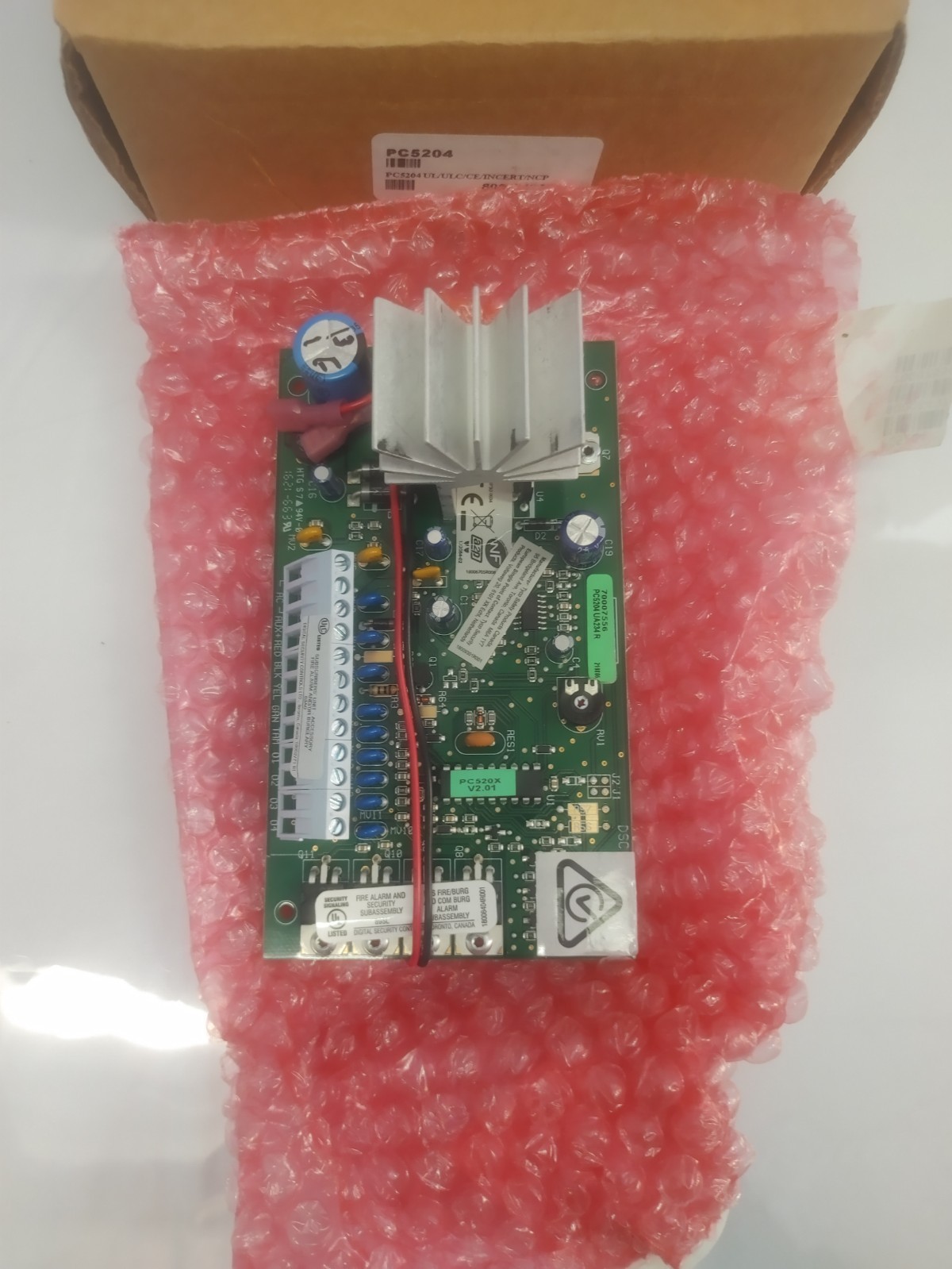 PC5204 UL/ULC/CE/INCERT/NCP 80008497