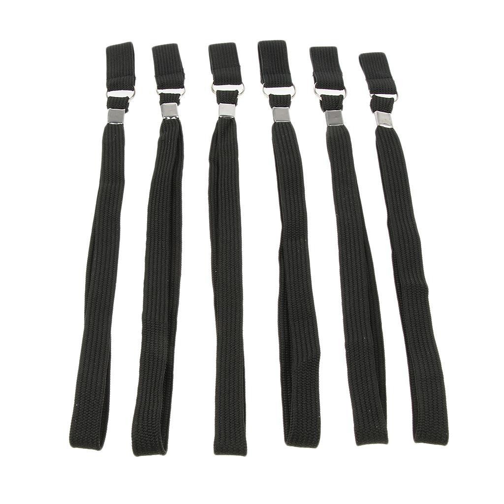 6 Pieces Black Hiking  Ropes  Stool Chair Seat Straps
