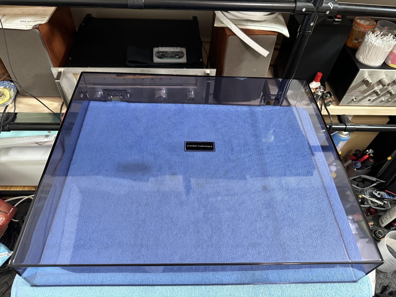 Pioneer PL-1400 PL-71 Vintage Turntable For parts original Dust cover From Japan