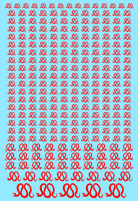 A6 - Red Snakes Transfer Sheet