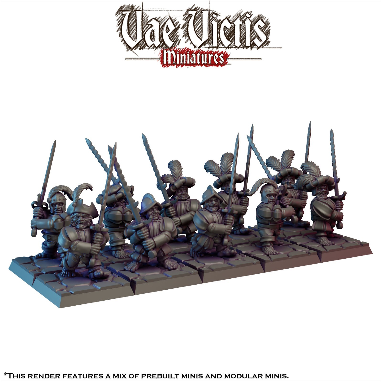 Modular Swords for hire : Halfling Elite DnD D&D Pathfinder RPG