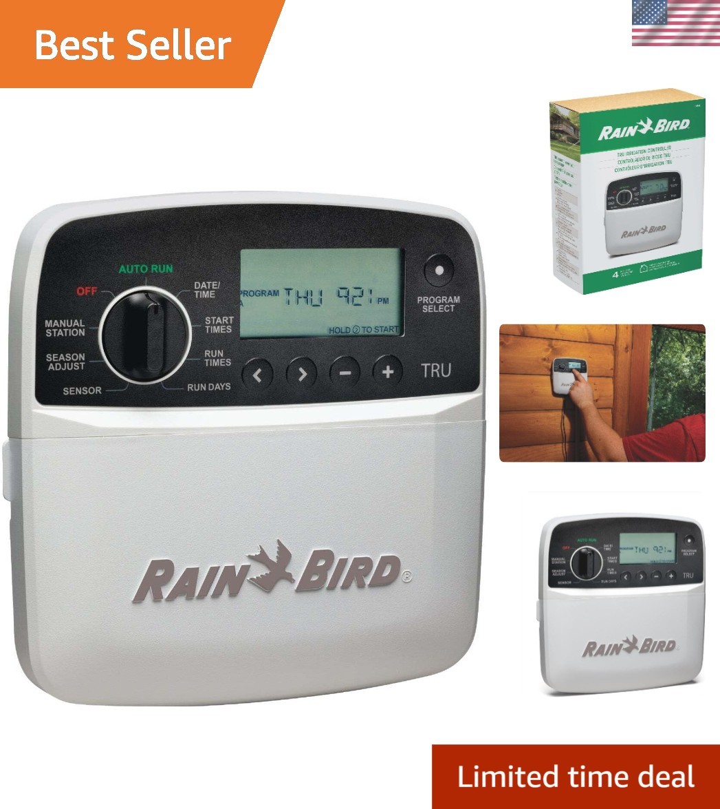 Program-Based Indoor Irrigation Controller/Timer, WiFi Ready, 4-Zone/Station