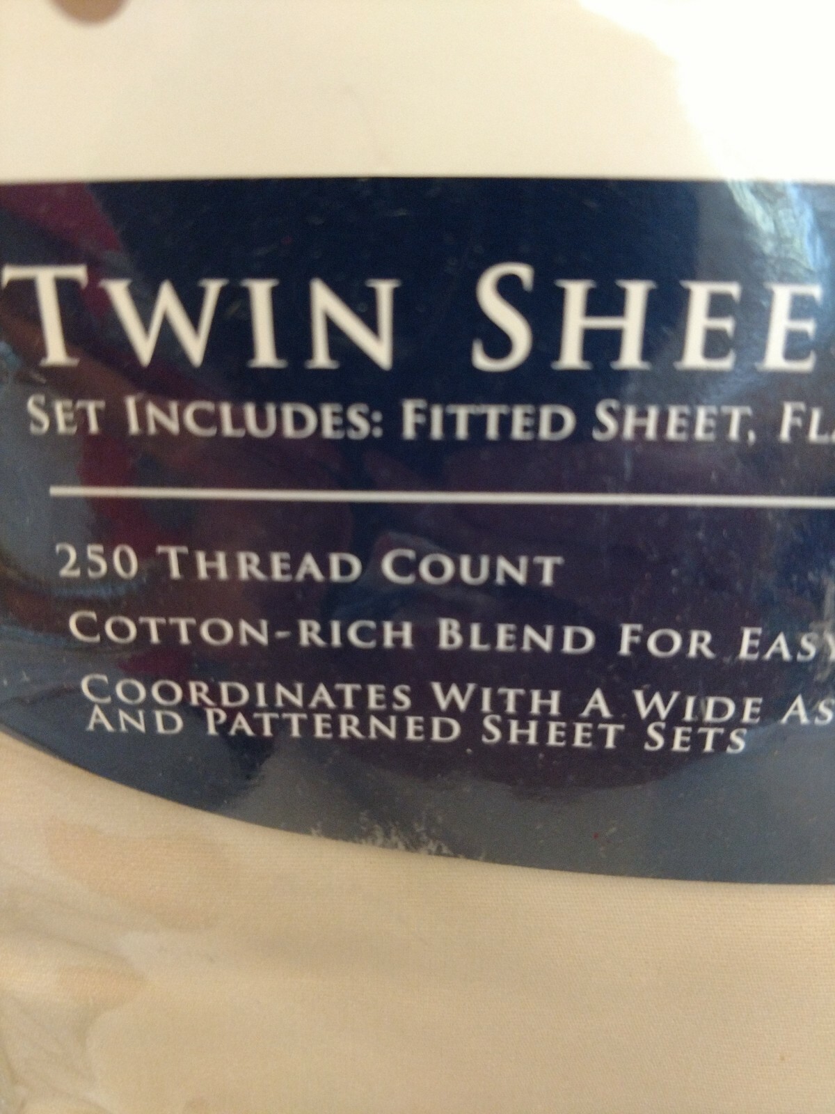 Colormate - Tan - Twin Sheet Set - 250 Thread Count - Cotton / Polyester Blend