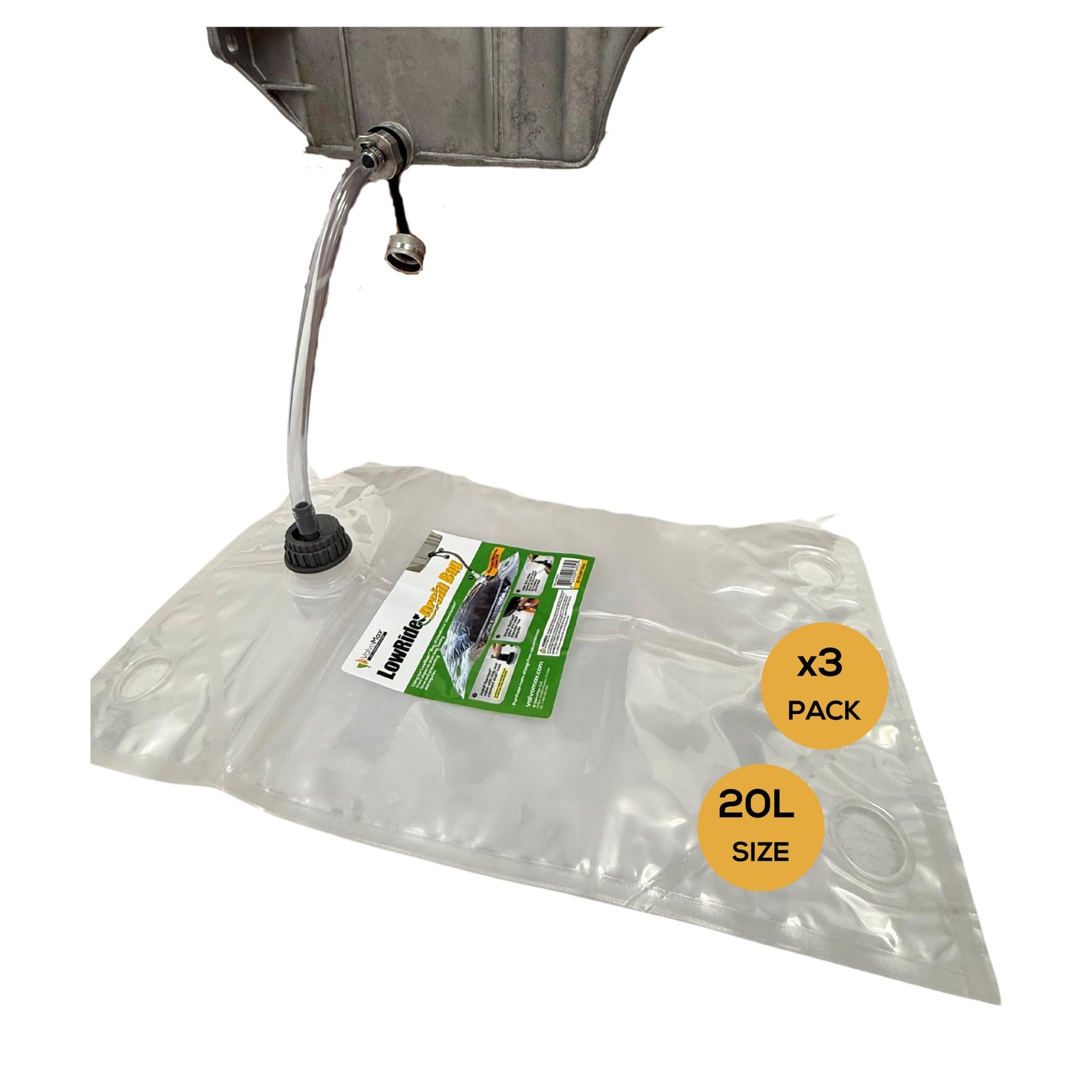 Oil Drain Container – NoMess Used Oil Collection System, 21 Qt Bladder Bag