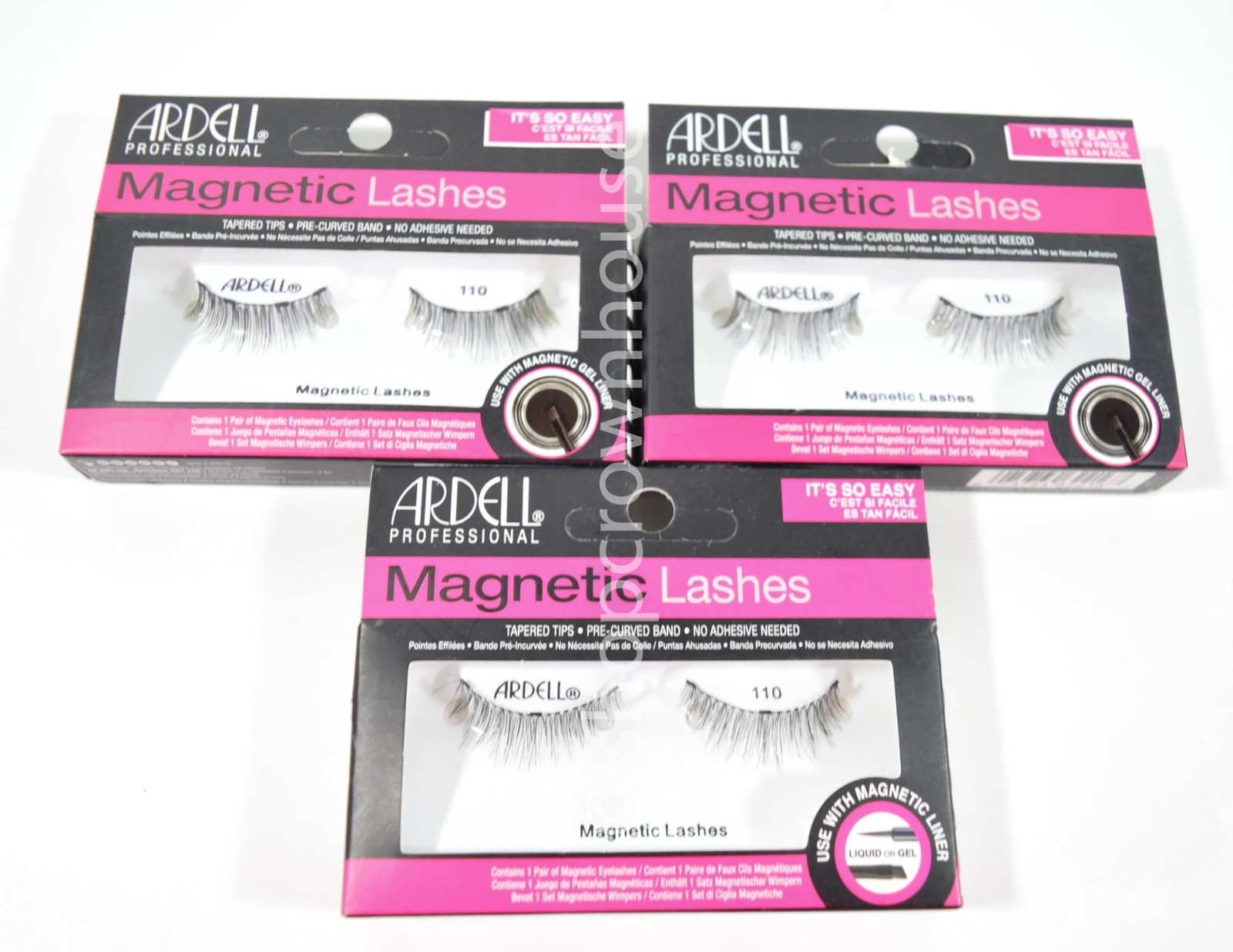 3 Ardell Magnetic False Eyelashes - #110 BLACK