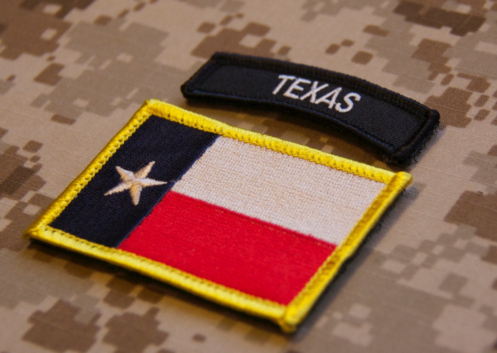 Texas State Flag / B & W Texas Tab Set Lone State Patch Navy SEAL