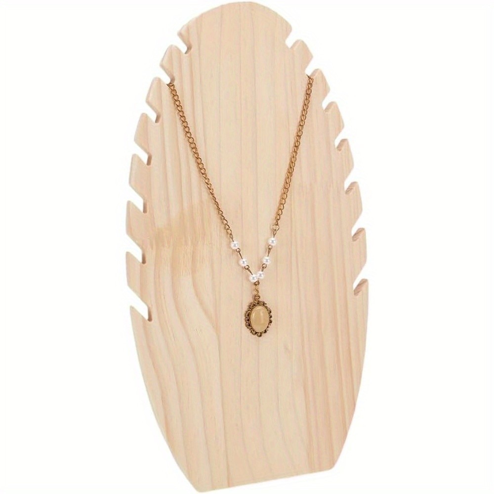 DIY Jewelry Display 1set Wooden Slant Back Necklace Display Board