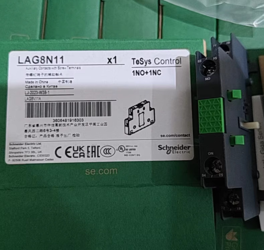 1PC NEW Schneider Auxiliary Contact Module LAG8N11 1NO1NC #YY
