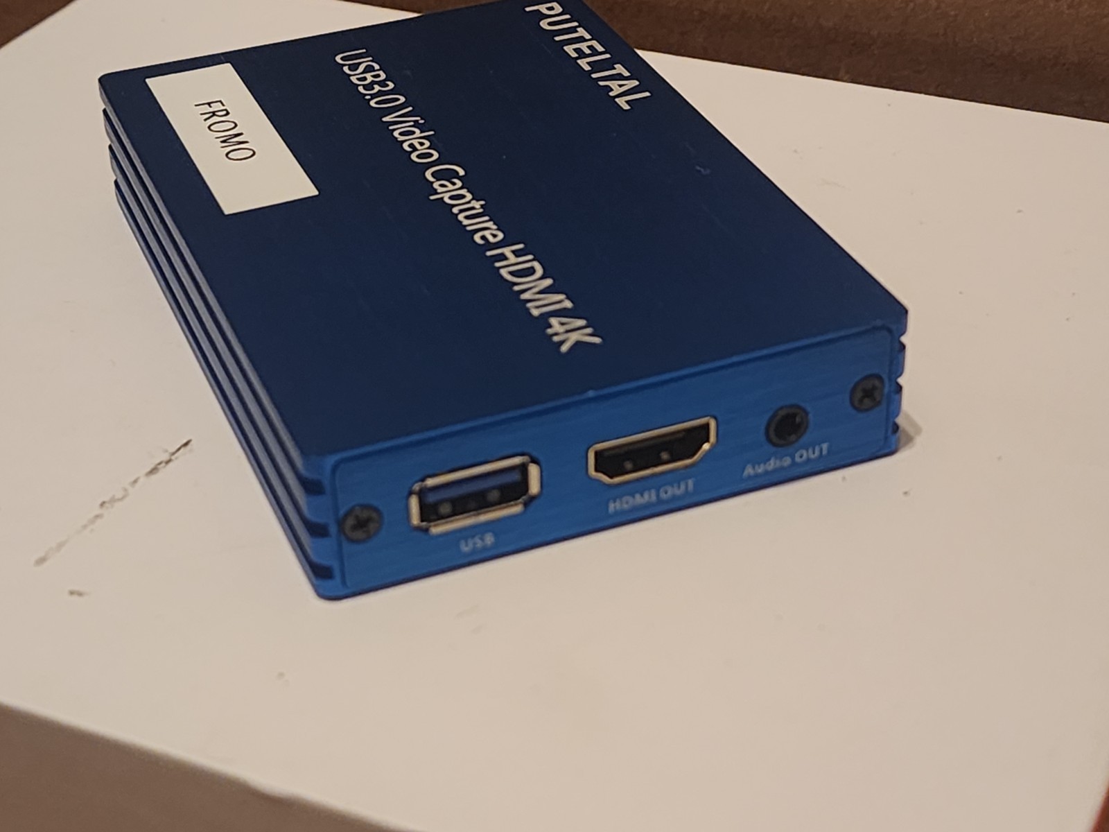 PUTELTAL HDMI INTERFACE TO USB 3.0 VIDEO CAPTURE HDMI 4K BLUE - WINDOWS / LINUX
