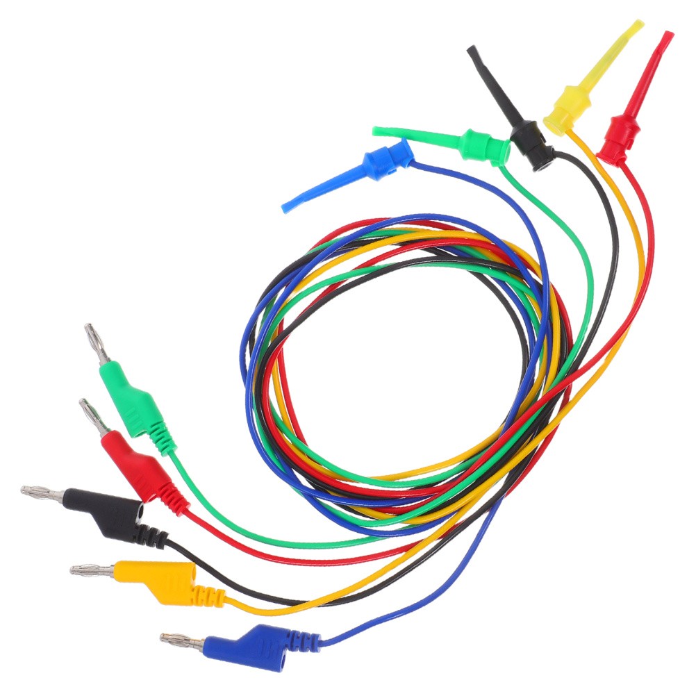 5 Pcs Electronics Test Leads Flexible Cables Multimeter Probe Wires