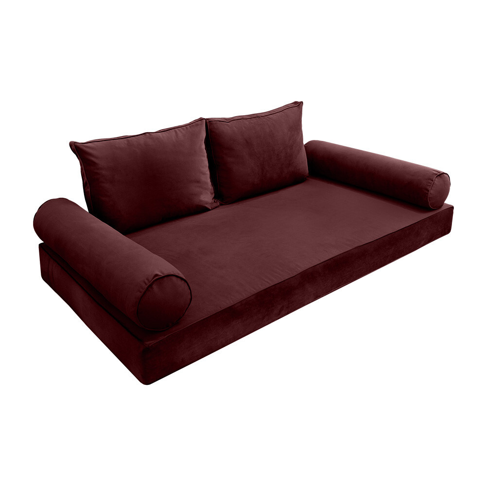COVER ONLY Model V1 TwinXL Velvet Same Pipe Indoor Daybed Mattress Cushion AD368