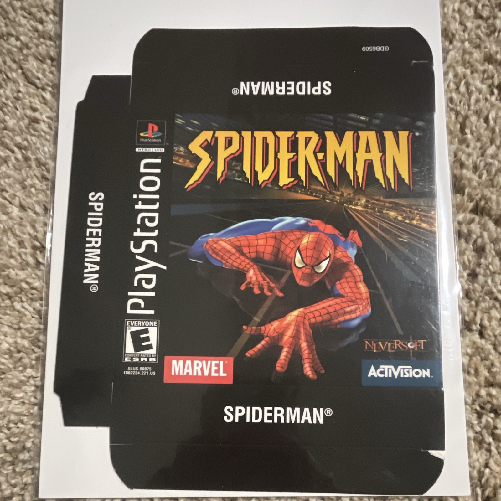 Sony PlayStation 1 Spider-Man Original Promotional Display