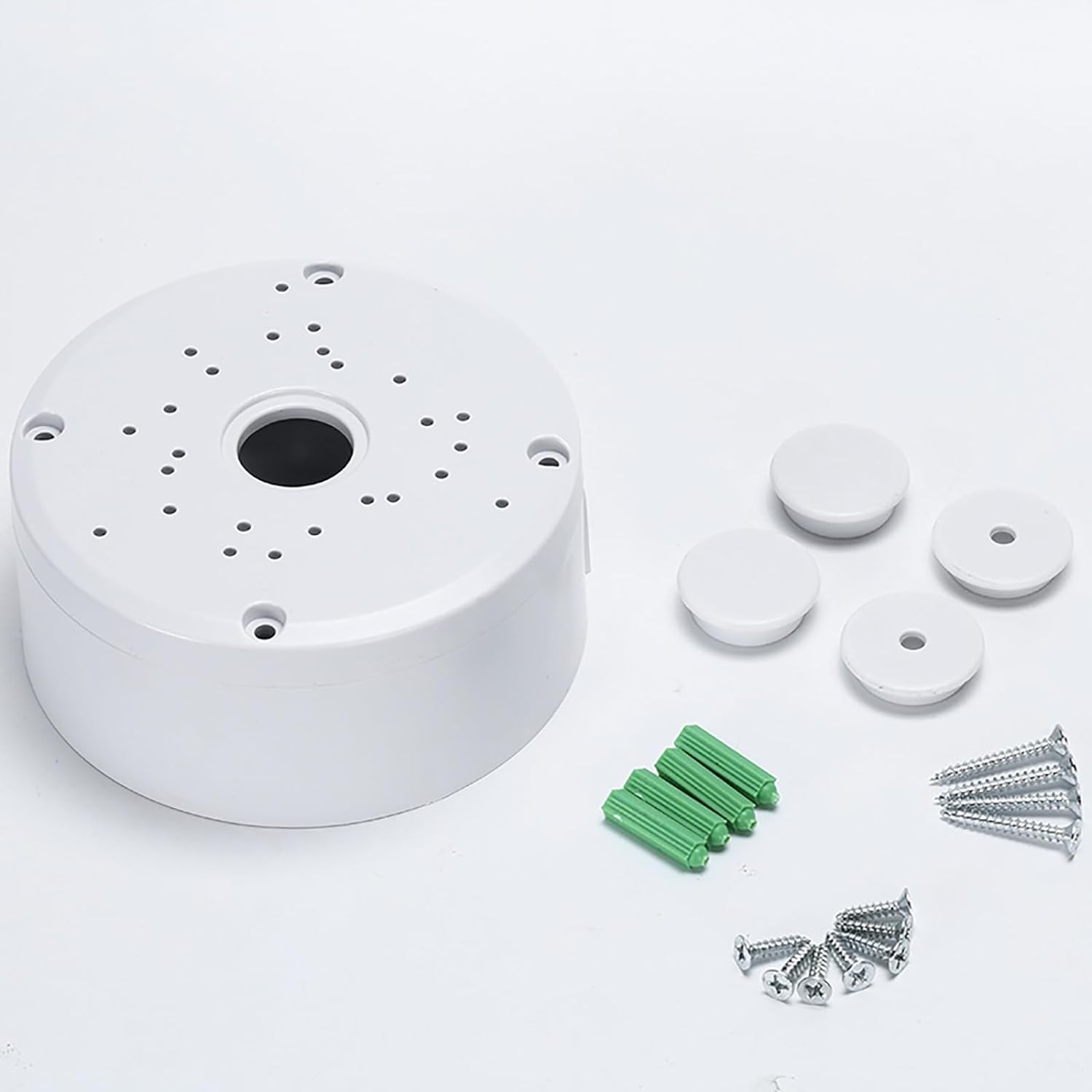 Universal Bullet Security Camera Junction Box Mount Bracket Plastic 2 Pack