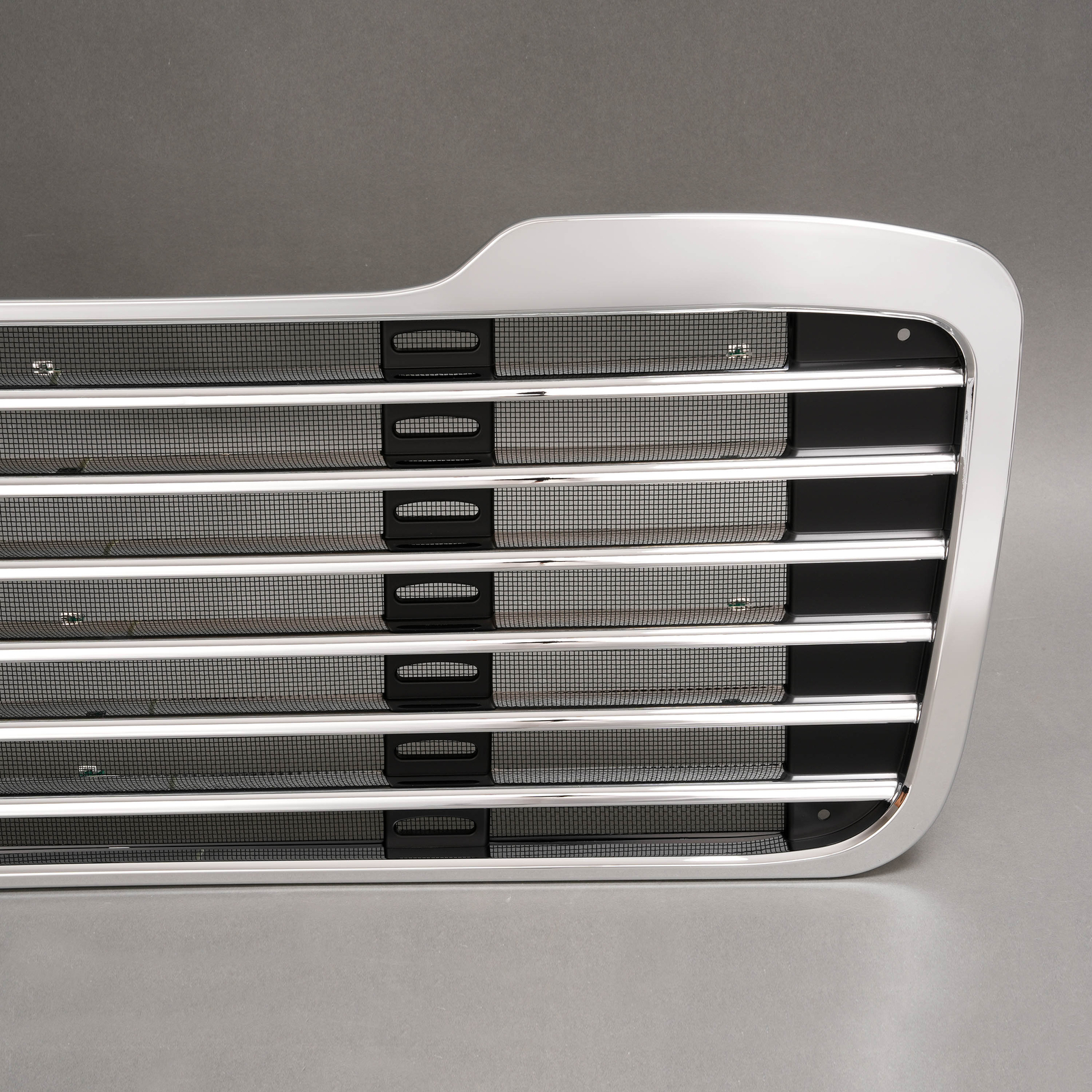 For Freightliner M2 2002-2022 Chrome Front Upper Bumper Grille ABS w/Bug Screen