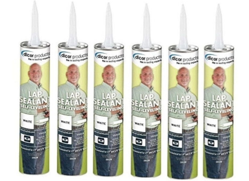 Sealant White Dicor RV Camper Rubber Roof Repair Self Leveling 6/pack 502LSW