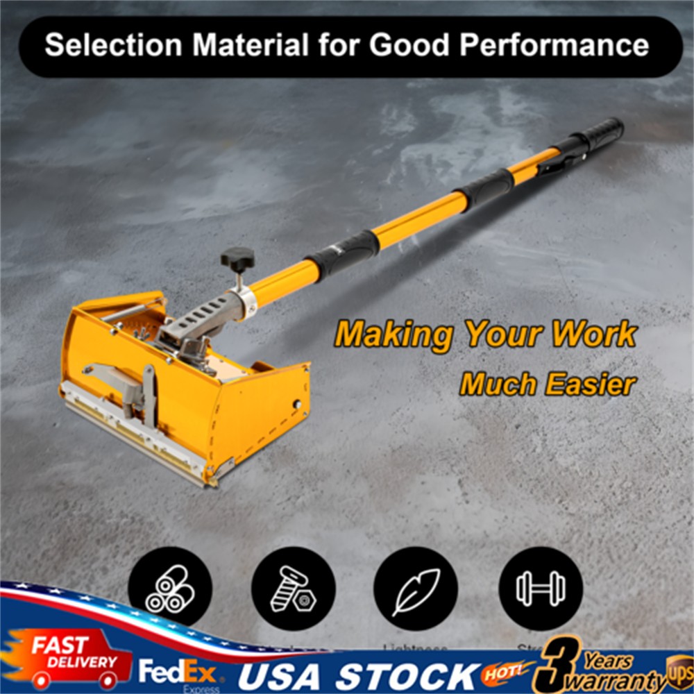 10" Drywall Taping Tools Flat Finishing Box Set w/ Extendable Handle