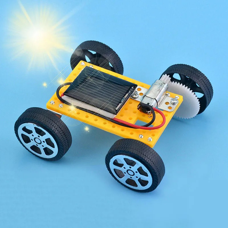 STEM Solar Powered Car Kit DIY Assembled Educational Toy Kids Gift New