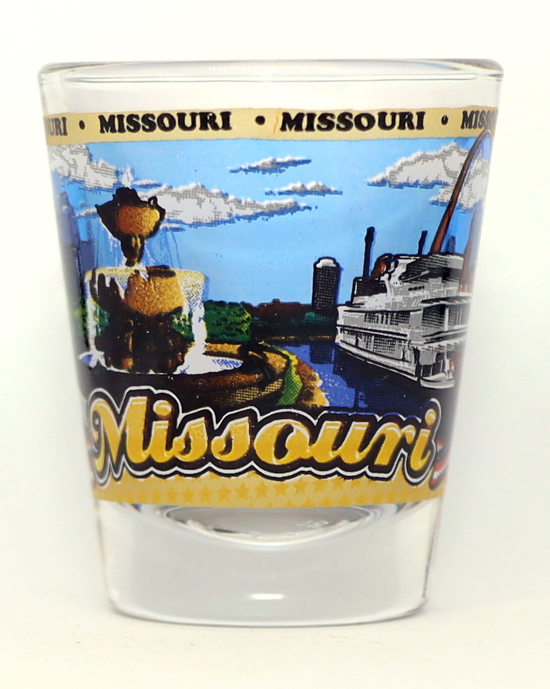 MISSOURI STATE WRAPAROUND SHOT GLASS SHOTGLASS
