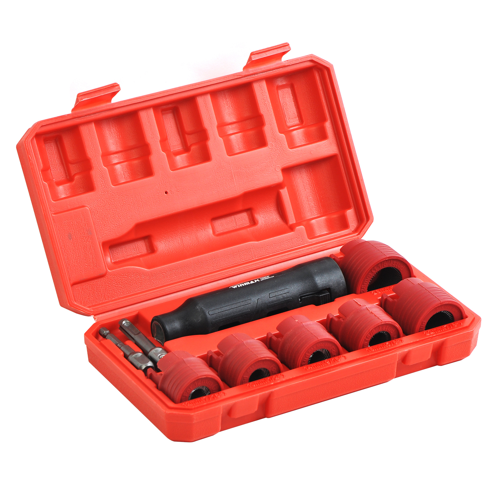8pcs Car Wheel Stud Cleaner Tool Set for Removing Rust and Debris, 1/4 inch Hex