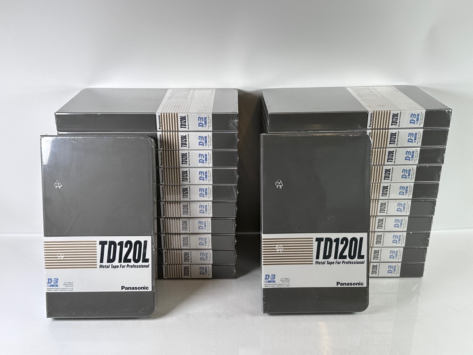 (Lot of 22 NEW) Panasonic TD120L Metal Tape AJ-TD120L 1/2 Digital Cassette Tape