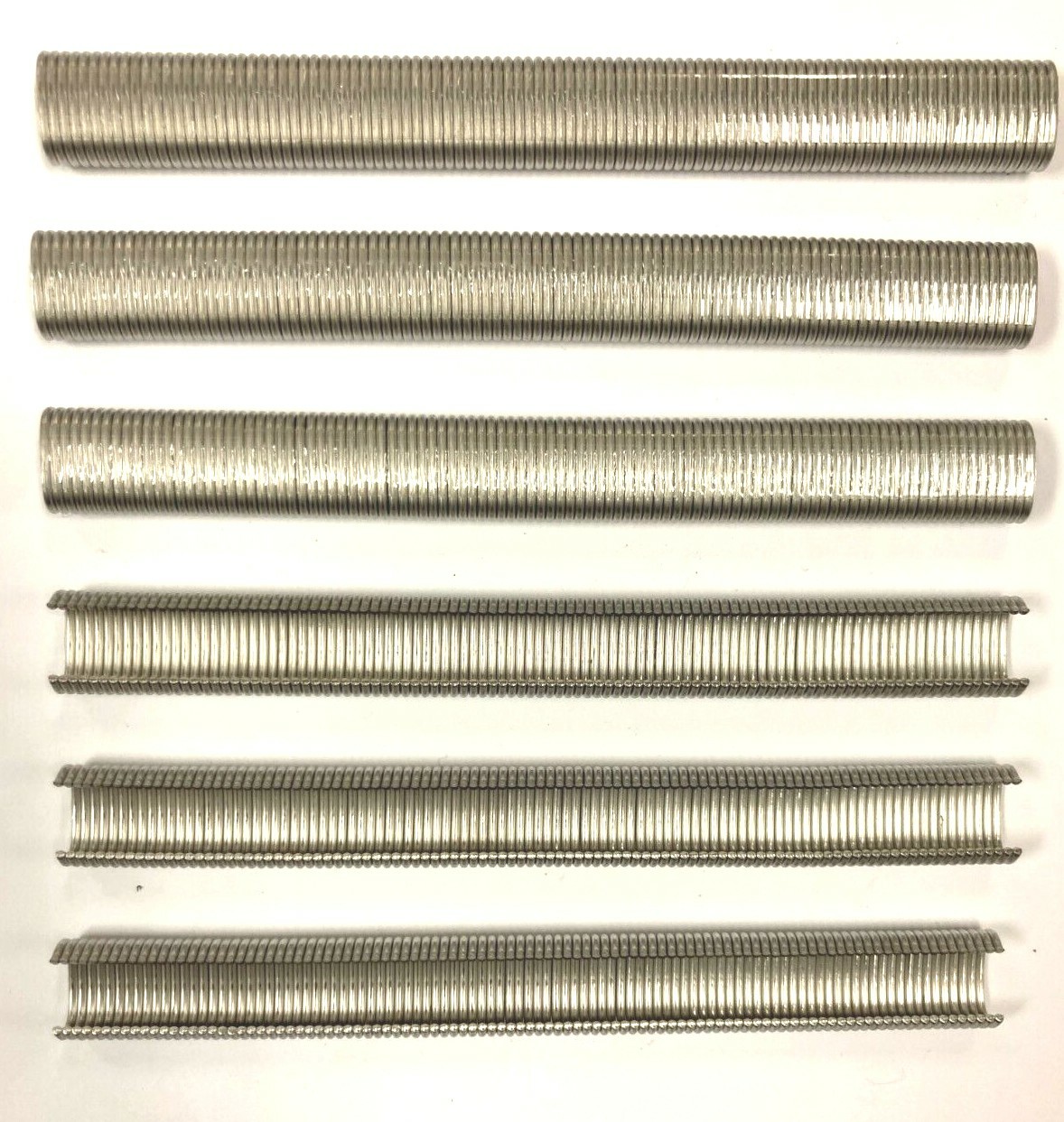 C-RINGS FASTENERS 1/2" 16ga STAINLESS COLLATED, SHARP/BLUNT 516SS100, 516SS100B