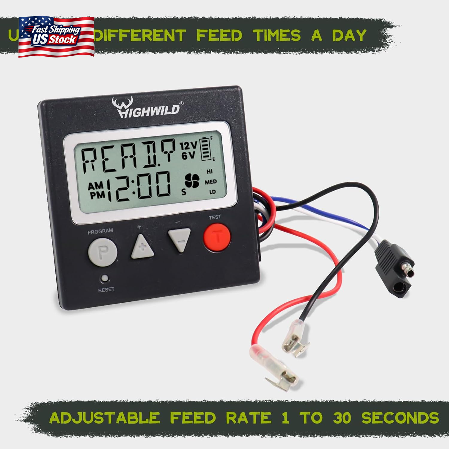 Highwild 6V/12V Universal Game Feeder Digital Timer