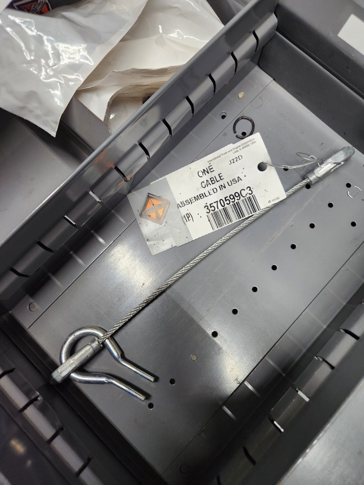 GENUINE NEW OEM INTERNATIONAL HOOD TILT ASSIST CABLE 3570599C3