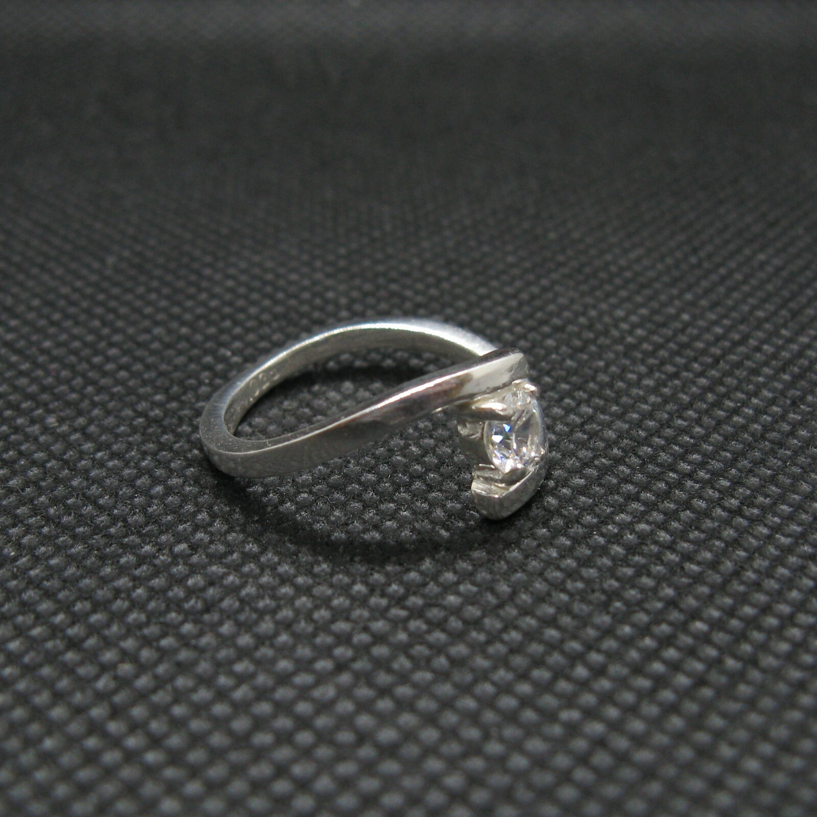 Genuine Sterling Silver Solitaire Ring Solid Hallmarked 925 4.5mm Cubic Zirconia