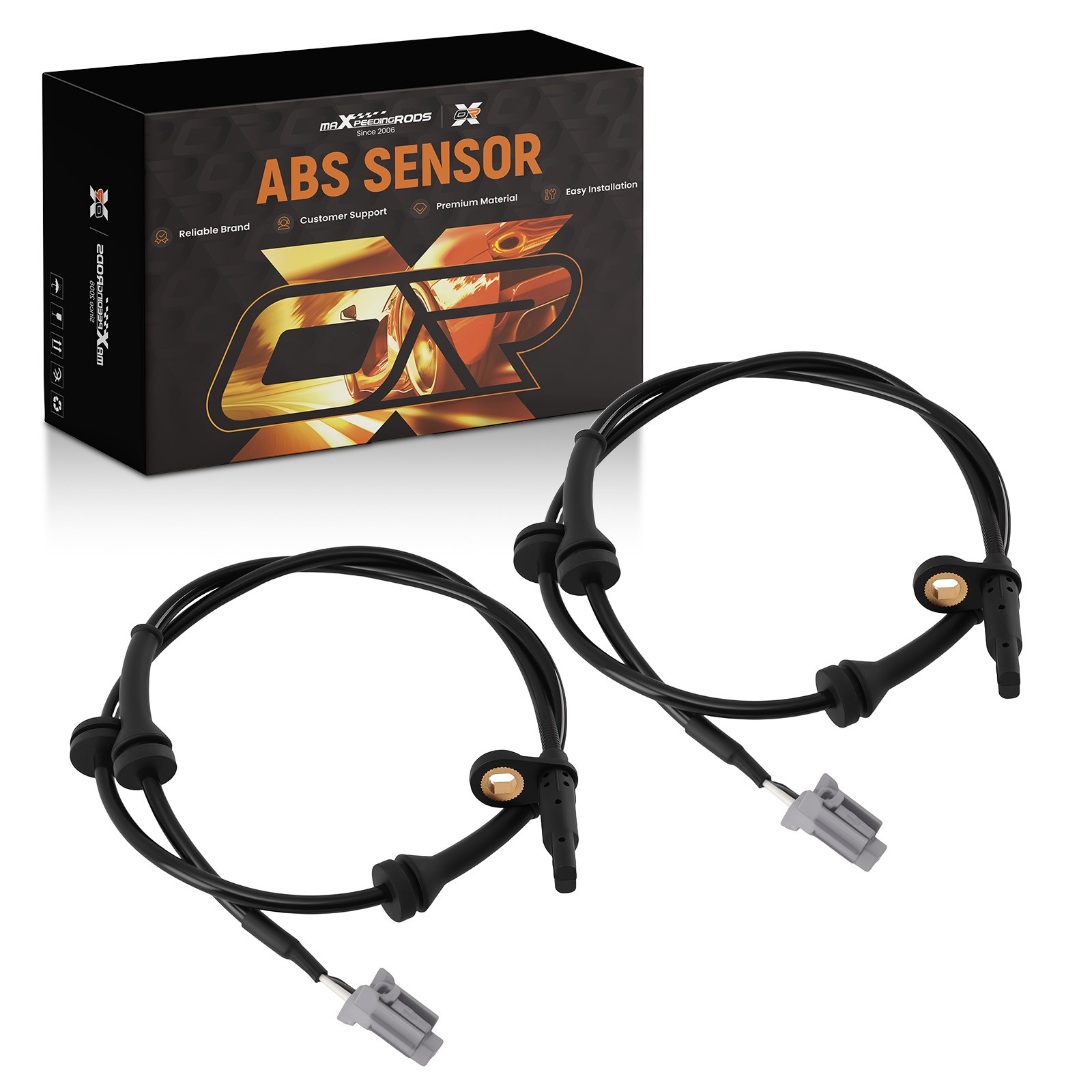 2X Front ABS Wheel Speed Sensor For Nissan Rogue 2.5L 2008-2012 2013 ALS1658