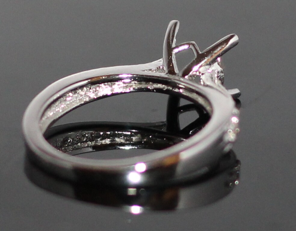 Semi Mount Ring 925 Sterling Silver Ring Stone Size 5X5 MM Square or Round Shape