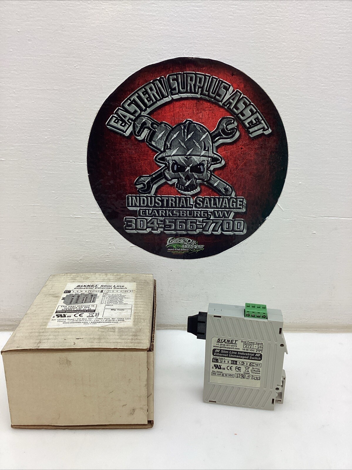 Sixnet Slim Line Industrial Ethernet Switch SL-5 ES-2SC NIB