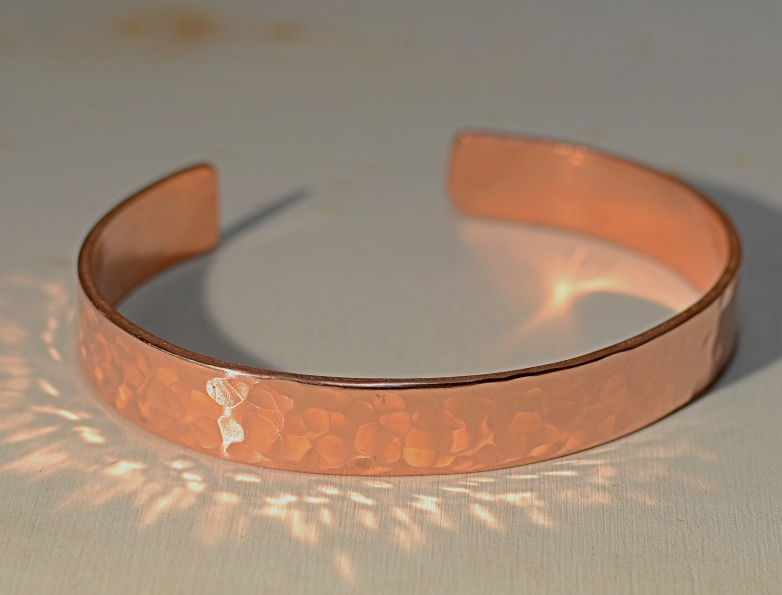 Hammered Copper Cuff Bracelet