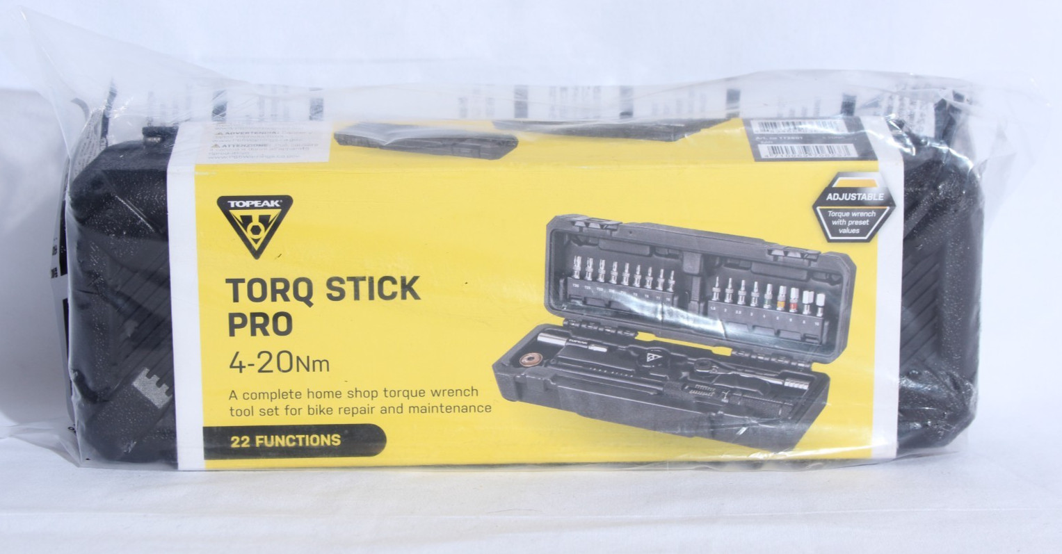 Topeak Torq Stick Pro 4-20Nm Torque Wrench Inc Allen / Torx Bits & Toolbox