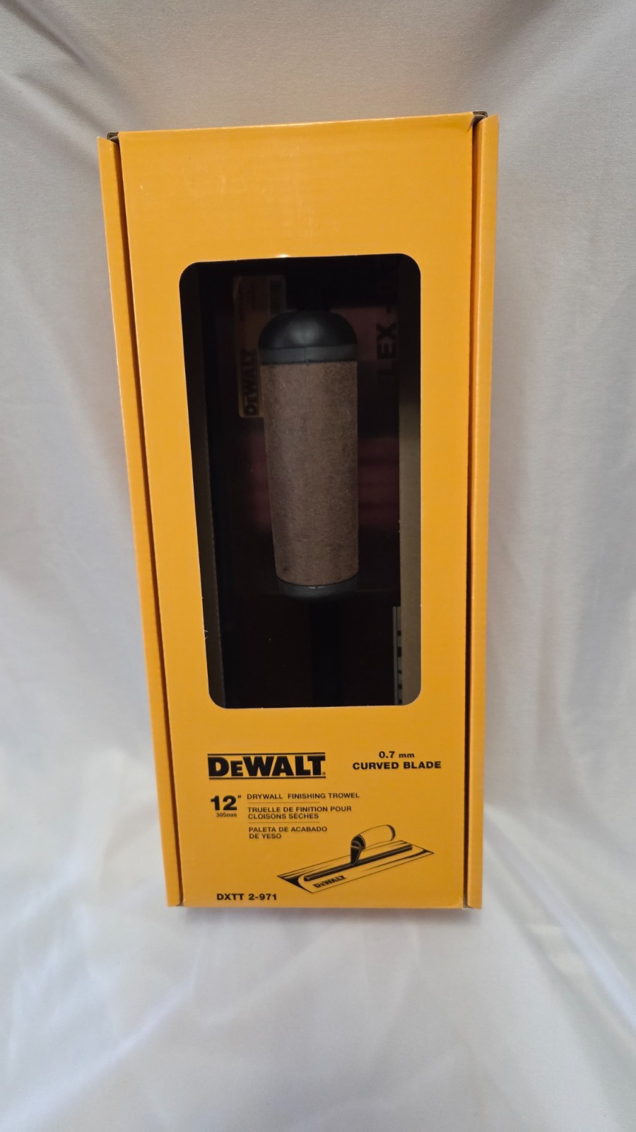 DEWALT 4 in. x 12 in. Curved Stainless Steel Finishing Trowel | DXTT-2-971