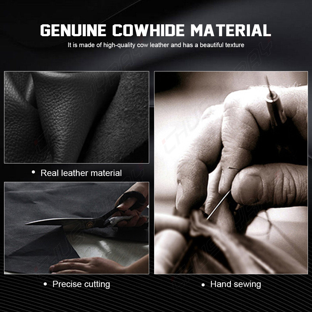 15" Steering Wheel Cover Genuine Leather for Infiniti G35 G37 G37X Q60