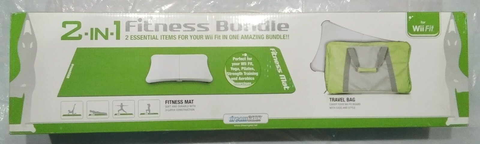 Nintendo Wii Fit 2-in-1 Fitness Bundle Fitness Mat & Travel Bag