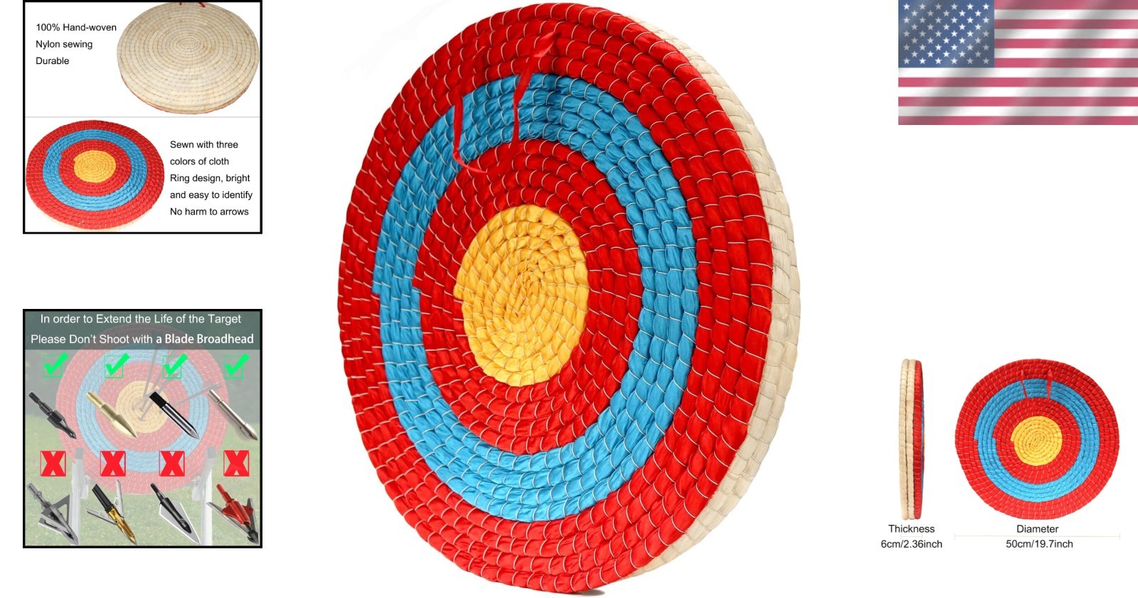 Three-Layer Straw Target for Practice