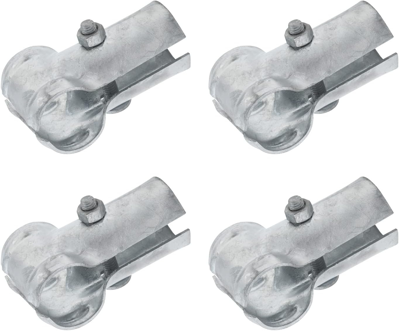 End Rail Clamps 1-5/8 Inch, Chain Link Fence Fittings, Panel T Connector for 1-5