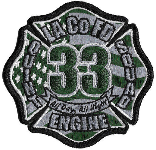 LA County Station 33  Green  All Day, All Night  NEW  Fire Patch