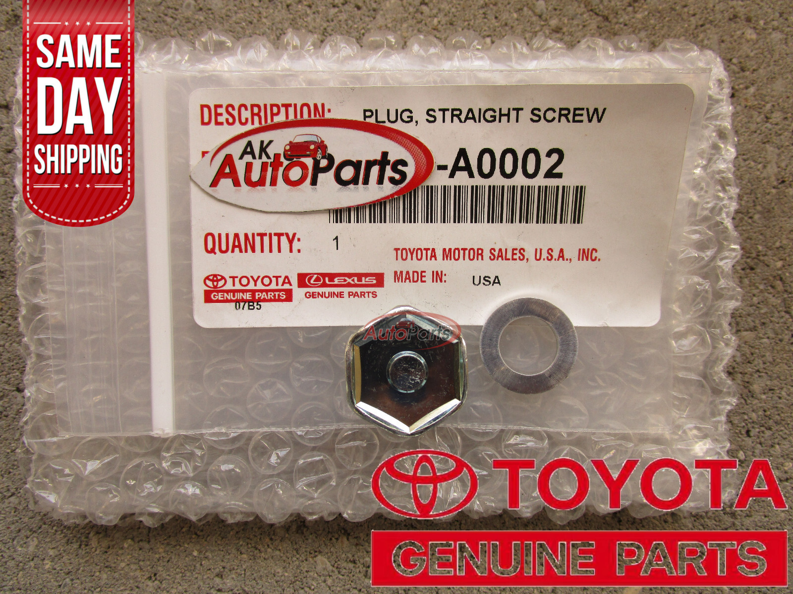 07 - 14 TOYOTA FJ CRUISER 4 WHEEL TRANSFER CASE FILLER BOLT + GASKET OEM NEW