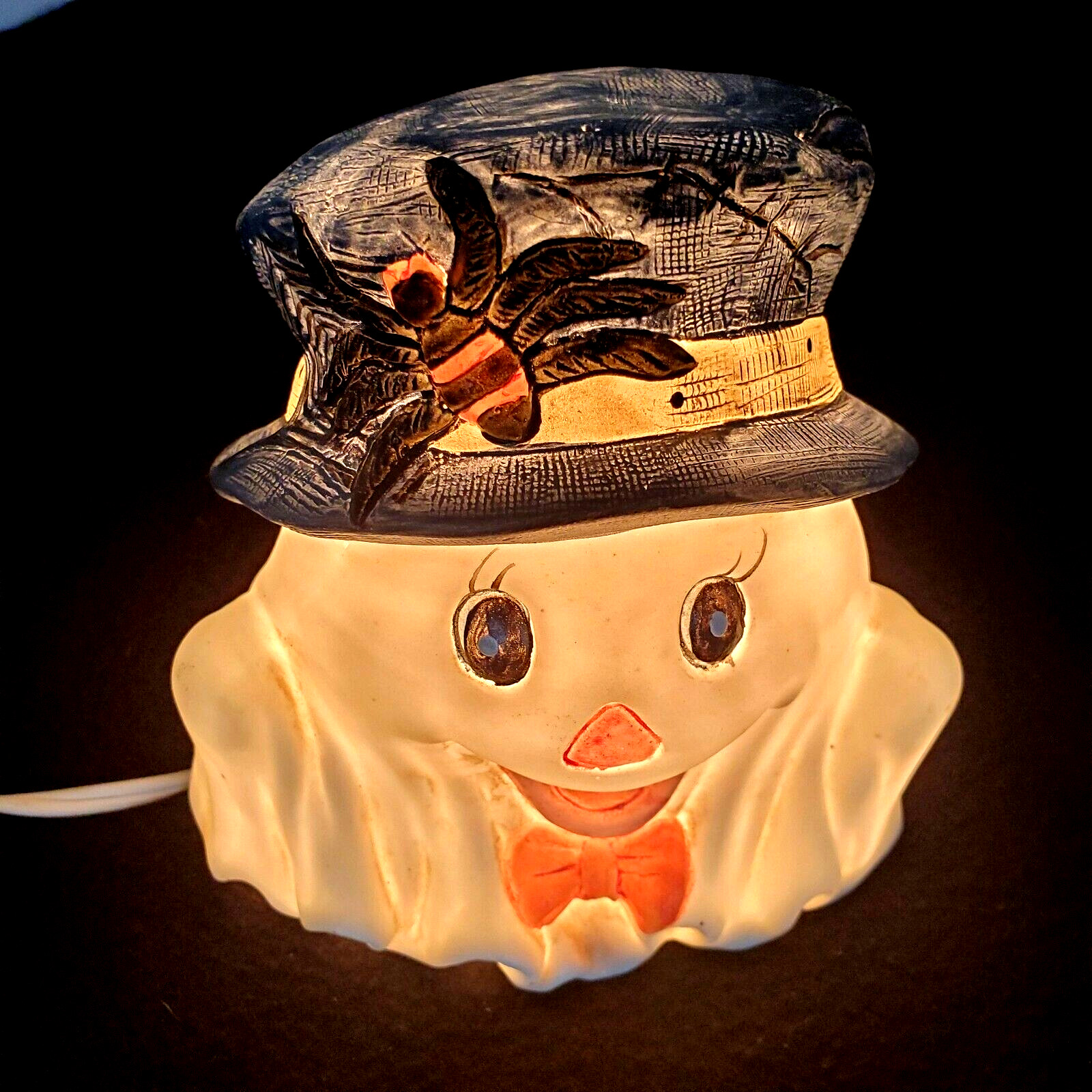 Vintage Happy Ghost Halloween Night Light  Table Top