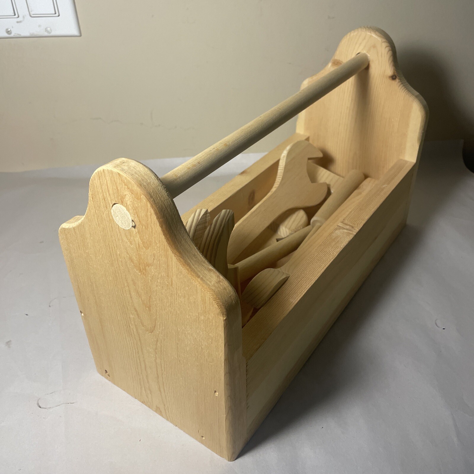 Tool Kit Wooden Tool Set for Kids Construction Paintable/Stainable