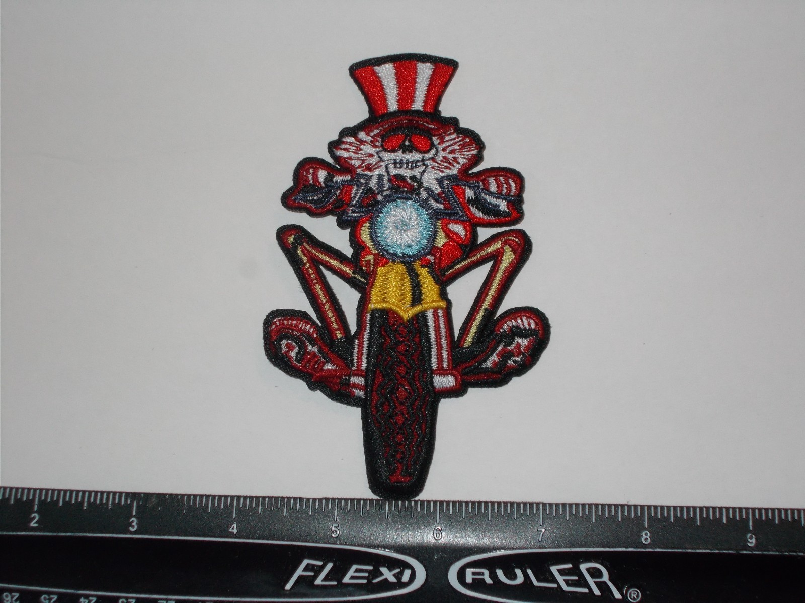 Grateful Dead Iron on Embroidered Patch - Free Shipping Biker