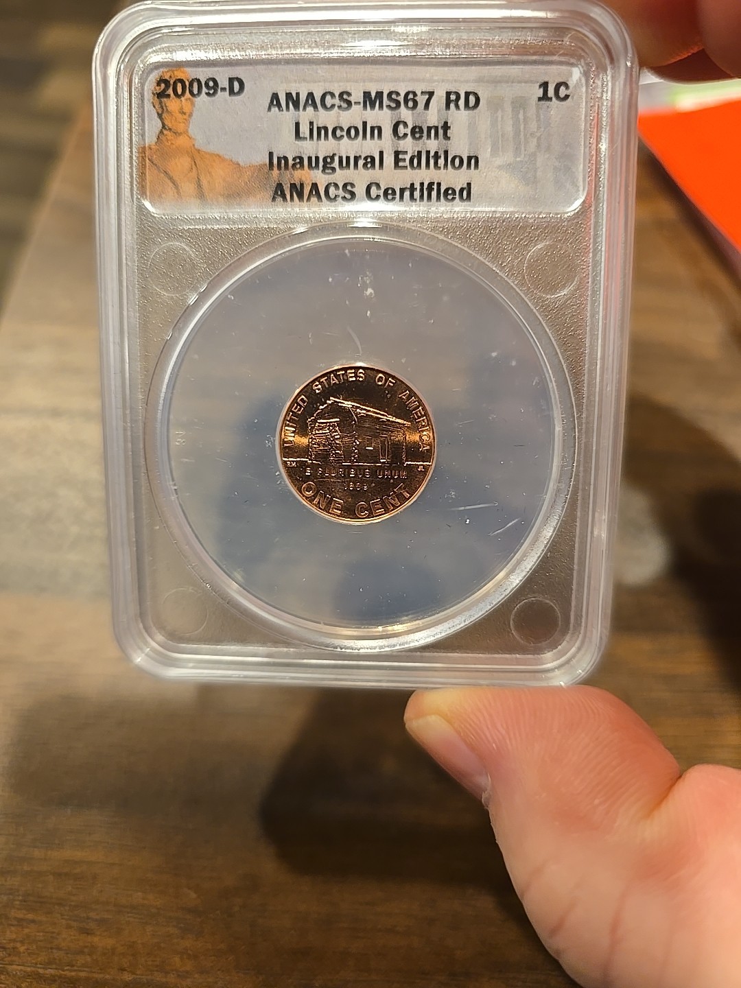2009-D 1 Cent ANACS CERTIFIED INAUGURATION EDITION
