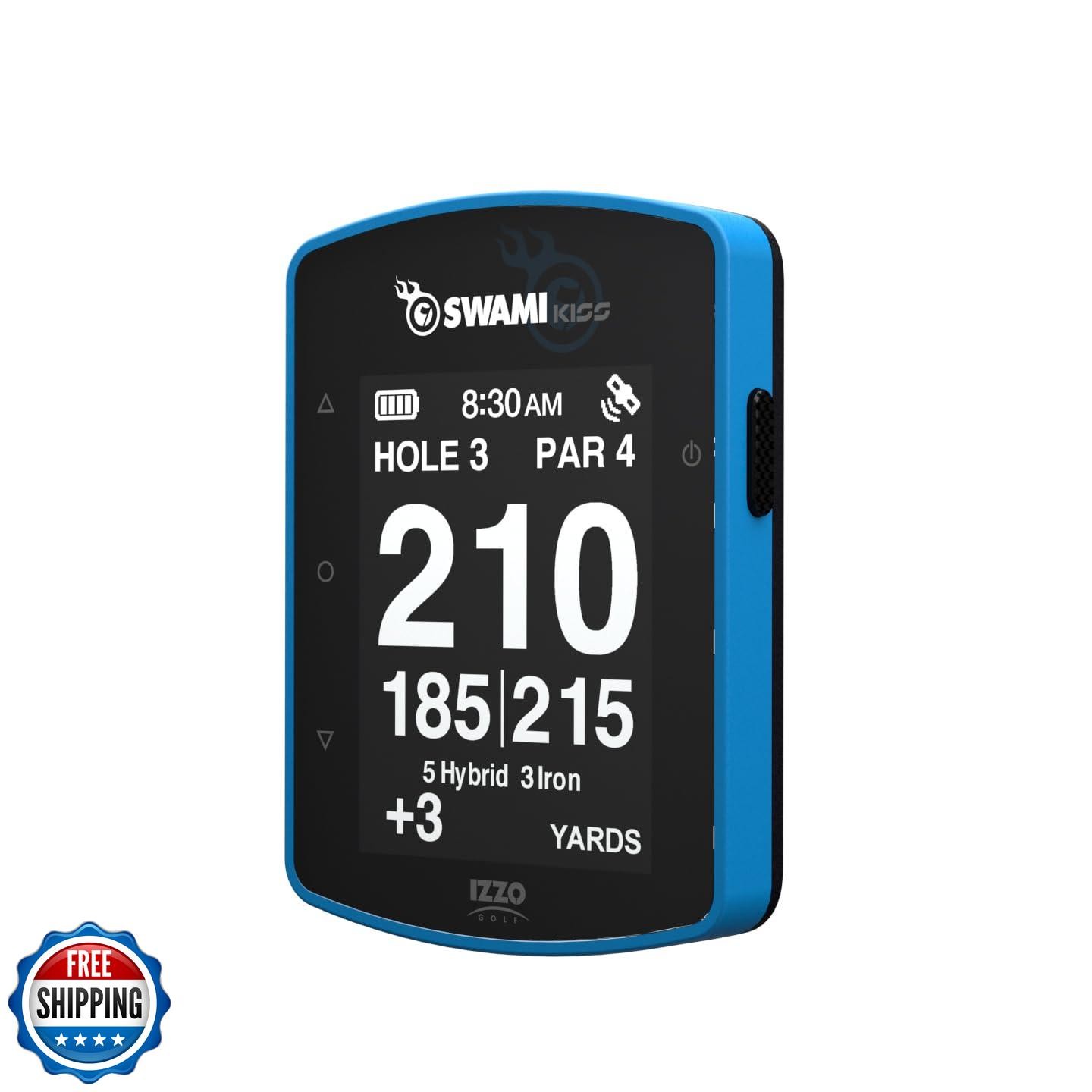 Swami KISS 2.0 Handheld Golf GPS Ragnefinder with Integrated Magnets - Blue
