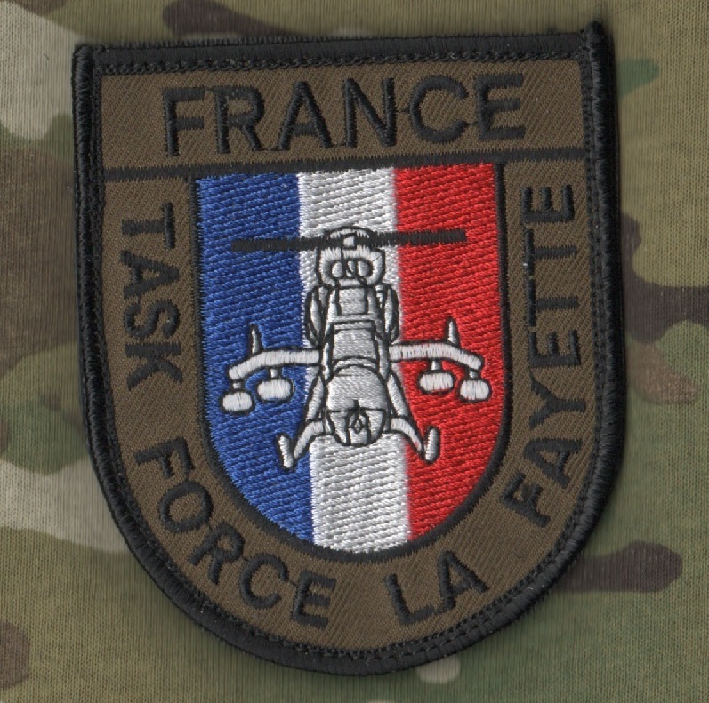 FRENCH FOREIGN LEGION Brigade La Fayette vêlkrö PATCH: Task Force La Fayette
